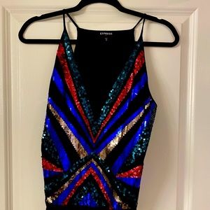 Sequin Express Bodysuit. NWOT